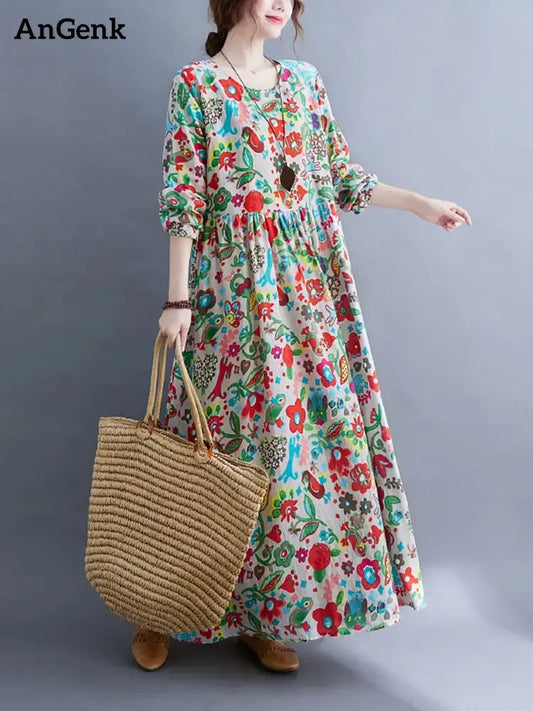 Floral Print Long Sleeve Dresses $24.80 From Gee Kay's  | Family Fashion
