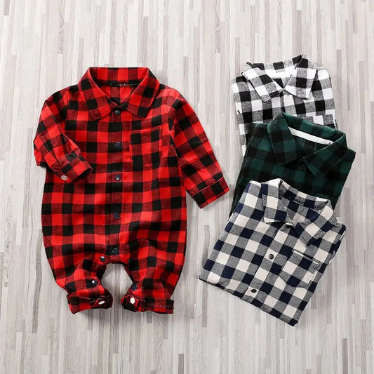 Baby Plaid Onesie $21.39 From Gee Kay's  | Family Fashion