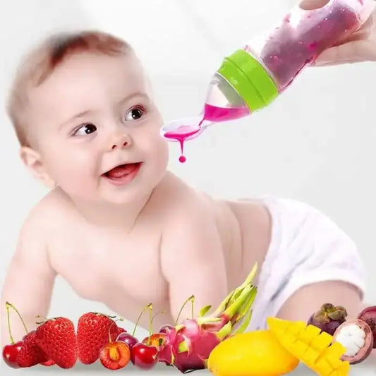 Feeding Bottle with Spoon $14.74 From Gee Kay's  | Family Fashion