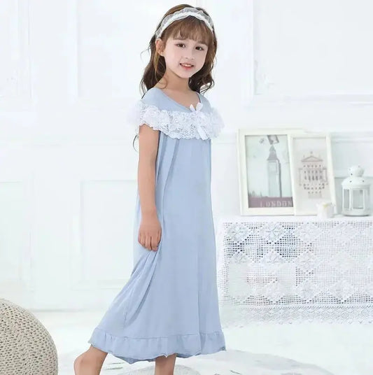Girls Short Sleeve Pajama Dress $23.61 From Gee Kay's  | Family Fashion