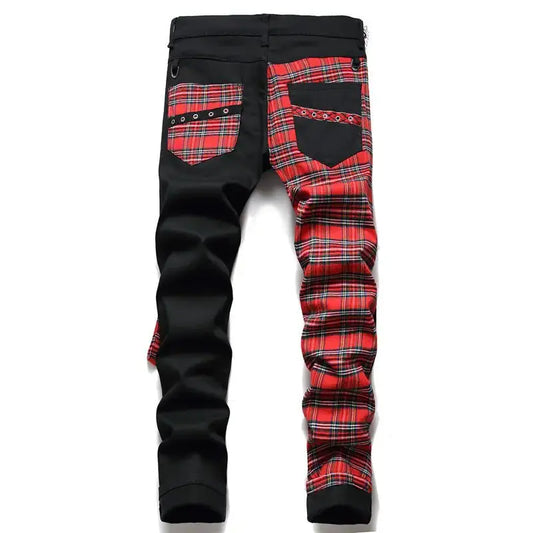 Men's Black Panel Colorblock Jeans $38.21 From Gee Kay's  | Family Fashion