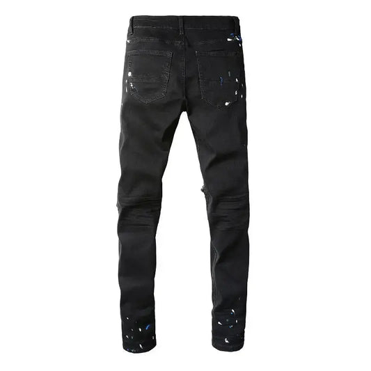 Men's Ripped Painted Jeans $48.49 From Gee Kay's  | Family Fashion