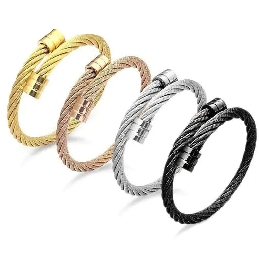 Titanium Steel Wire Bracelet $14.53 From Gee Kay's  | Family Fashion