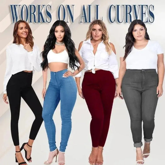 Women Plus-Size Denim Jeans $21.99 From Gee Kay's  | Family Fashion